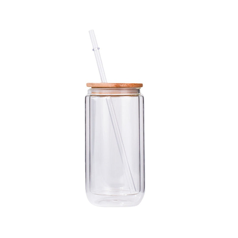 12 oz Sublimation Double Wall Glass Tumbler