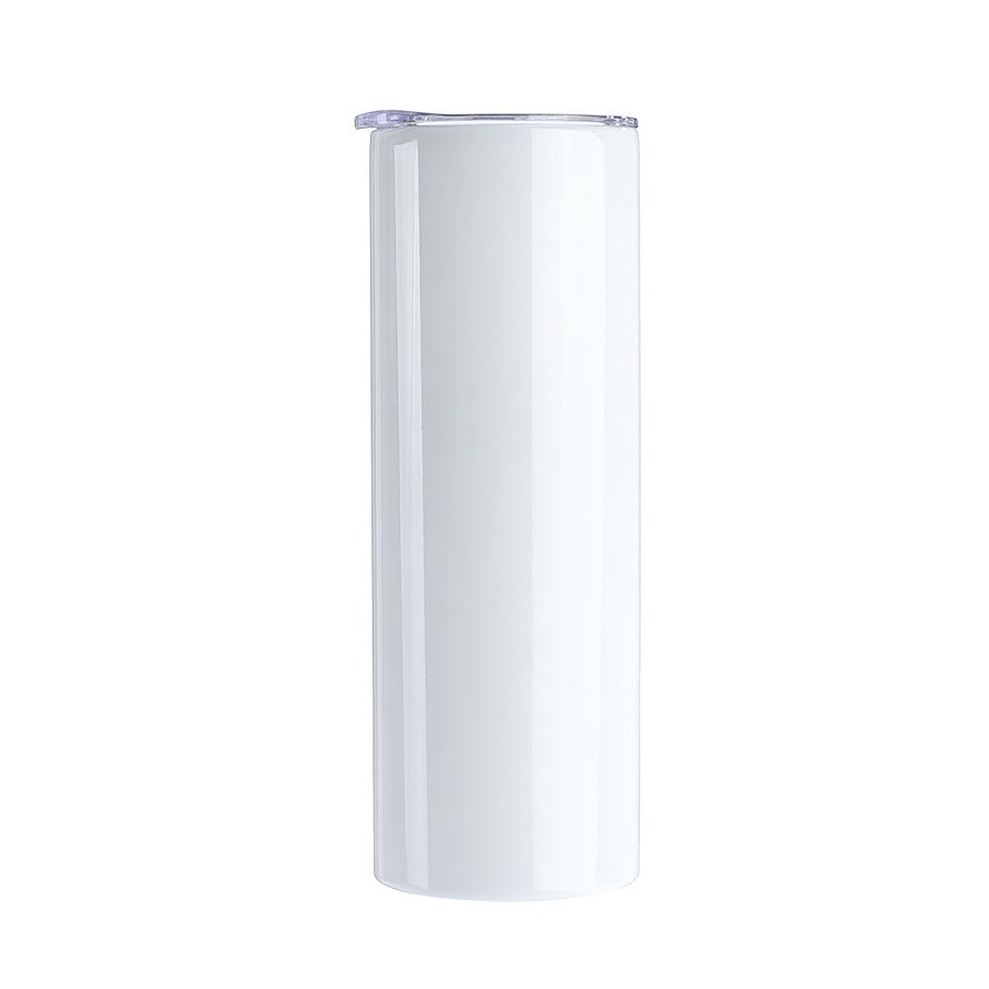 20 oz Blank Straight White Sublimation Tumbler