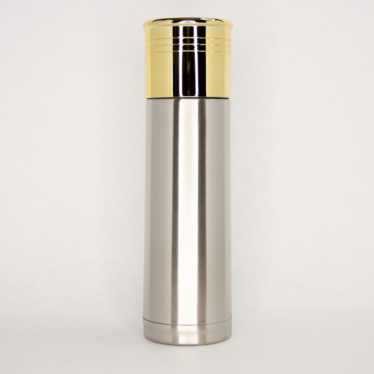 Stainless Steel Silver Shotgun Shell Tumbler