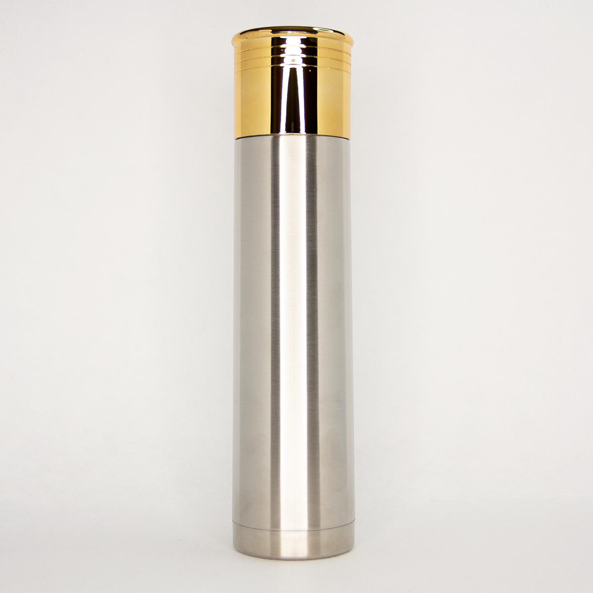 Stainless Steel Silver Shotgun Shell Tumbler