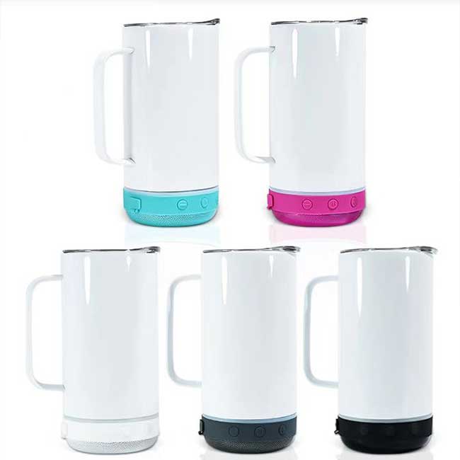 Sublimation Speaker Tumbler w/ Handle