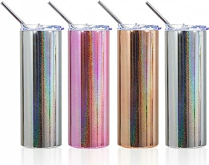 20 oz Magic Mirror Glitter Sublimation Tumbler